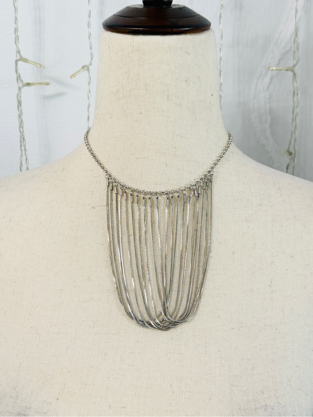 Silver Multi-Strand Necklace - Women Jewelry